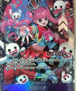 Perona Super Rare (OP06-093) Wings of the Captain Store Treasure Cup Alt Art For Asia Stamp (Japanese)
